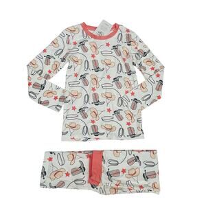 NWT Tesa Babe 8Y Yeehaw Pink Kids PJs